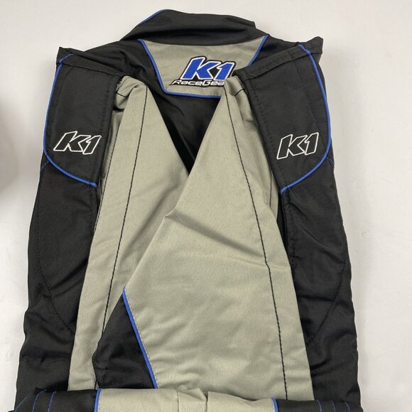 K1 Kart Racing Suit Men’s S GK2 Level 2 Black Blue Performance - Picture 3 of 4
